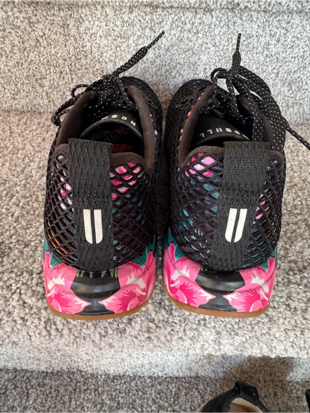 Nobull Floral Mesh Runner Midnight Tropical Womens 9 - Picture 4 of 7